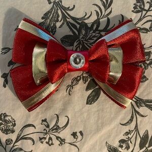Iron Man inspired hair bow